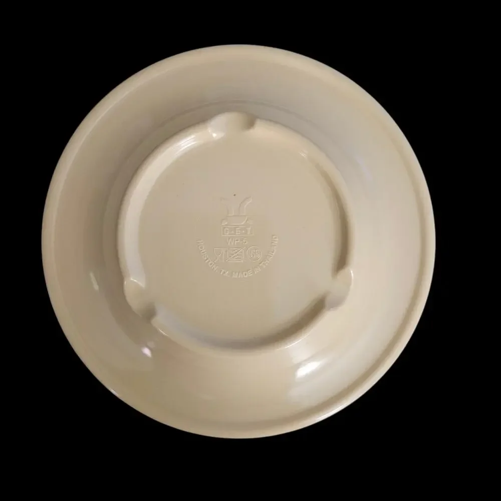 G.E.T. WP-5 Ivory Melamine Dessert Bread Plates Set of 4 Restaurant Ware